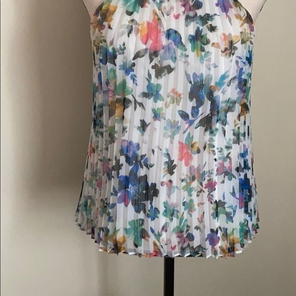 Likely Chester Chiffon Pleated Halter Top Size 2 - Picture 3 of 8